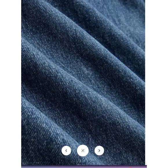 Commense Cross-Front Wide-Leg Jeans Sz L - Picture 3 of 5